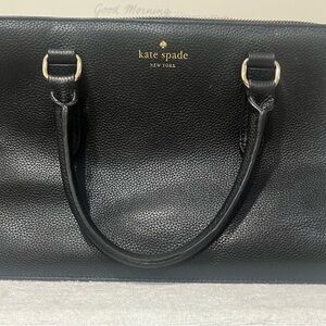 Kate Spade Black Pebbled Leather Satchel